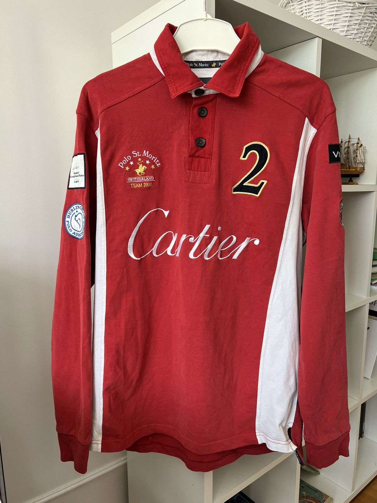 ワンピなど最旬ア！ Vintage × Cartier Vintage Shirt Polo Rugby St.Moritz Cartier トップス