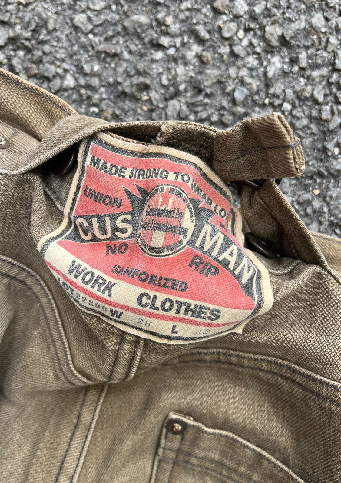Cushman 1980s 70s Cushman Lot 22300 Vintage Workwear Pant Union Made Size US 28 / EU 44 - 12 Thumbnail