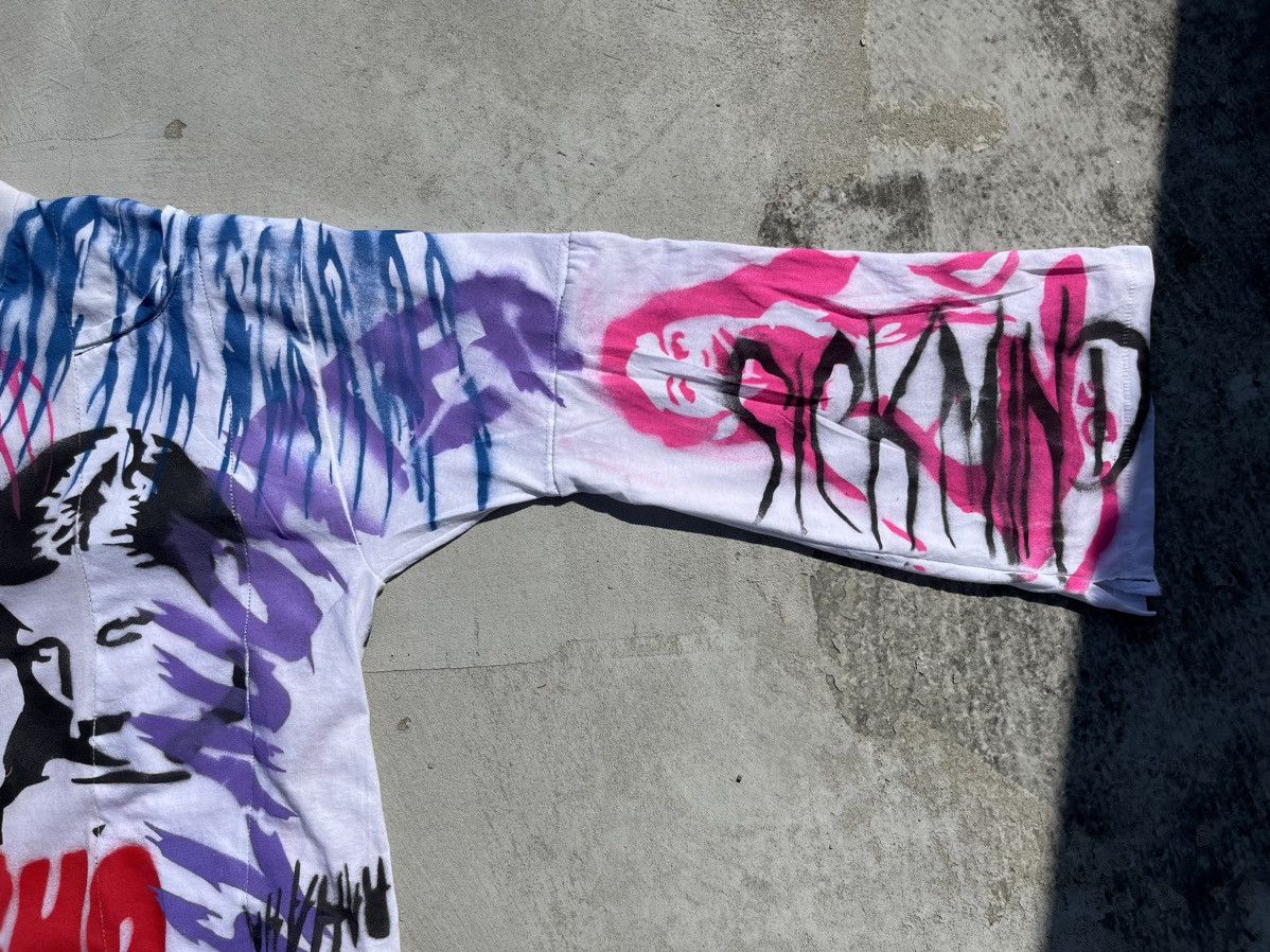 Vintage Vintage Custom Longsleeve Psycho Rave y2k asymetric demon Size US L / EU 52-54 / 3 - 8 Thumbnail