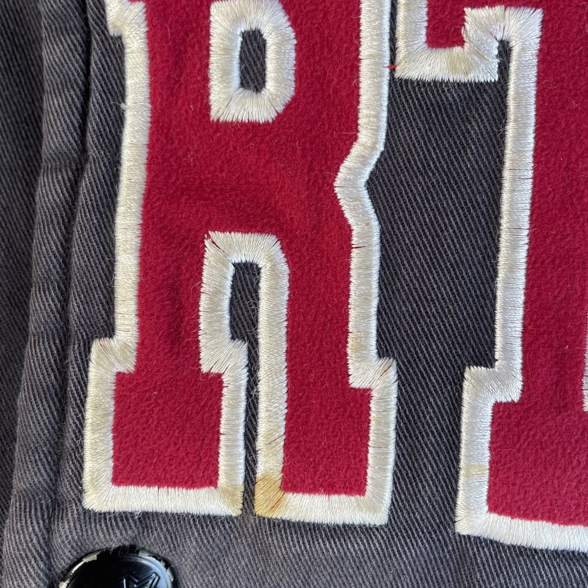 Starter 🔥Vintage Starter Big Spellout Sherpa Inside Bomber Jacket Size US XL / EU 56 / 4 - 9 Thumbnail