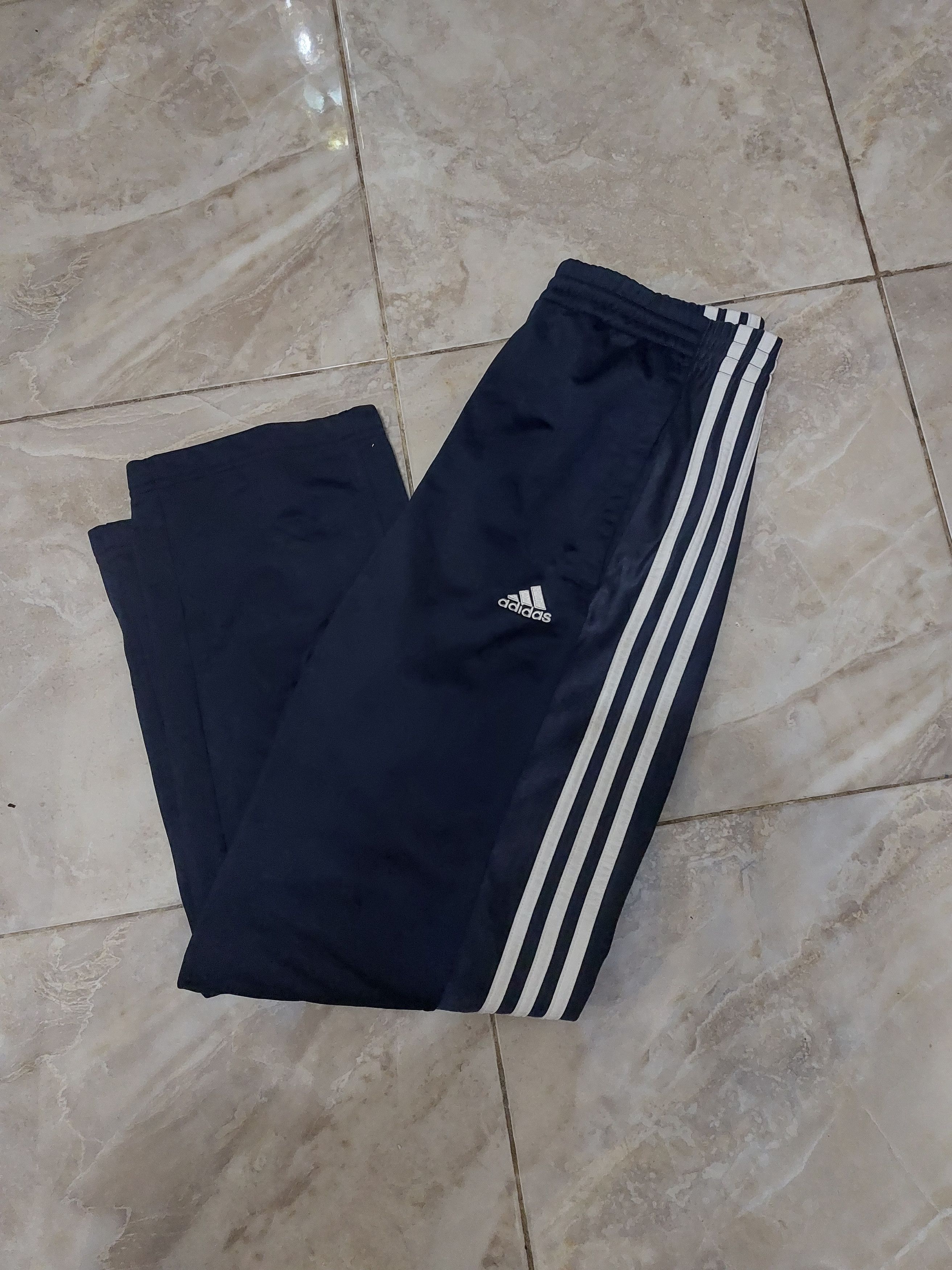 Adidas Jogger Pants Adidas Black 3 stripes Size US 39 - 1 Thumbnail