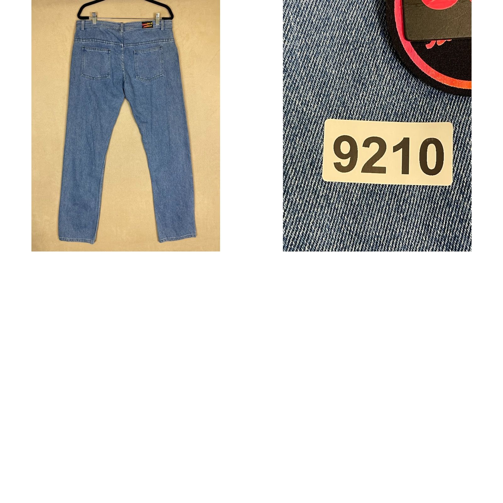 Vintage Warriors Of Radness Jeans Men 36 Straight Blue NWT Mid Rise Regular Fit Denim Cotton Button Zip Inseam 33 Size US 36 / EU 52 - 9 Thumbnail