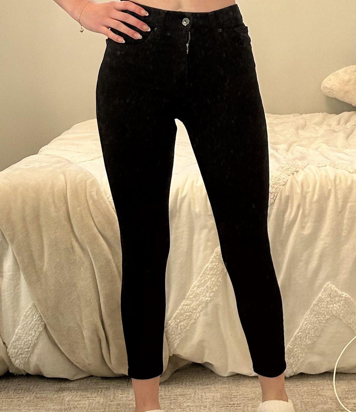 Topshop Top shop black skinny jeans short length size 25 petite Size 25" / US 0 / IT 36 - 1 Thumbnail