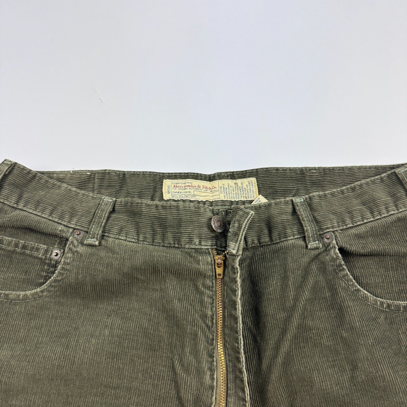Abercrombie & Fitch VTG Abercrombie & Fitch 36x32 Corduroy Pants USA Green Size US 36 / EU 52 - 6 Thumbnail