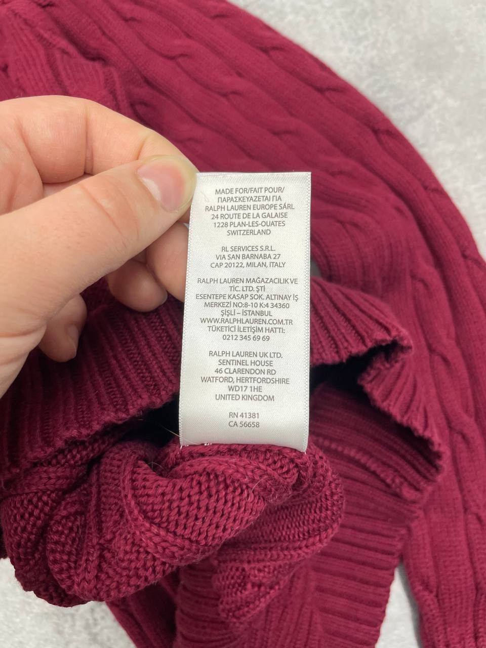 Polo Ralph Lauren Polo Ralph Lauren Women VintageCable Knit Sweater Red V-Neck Size M / US 6-8 / IT 42-44 - 10 Thumbnail