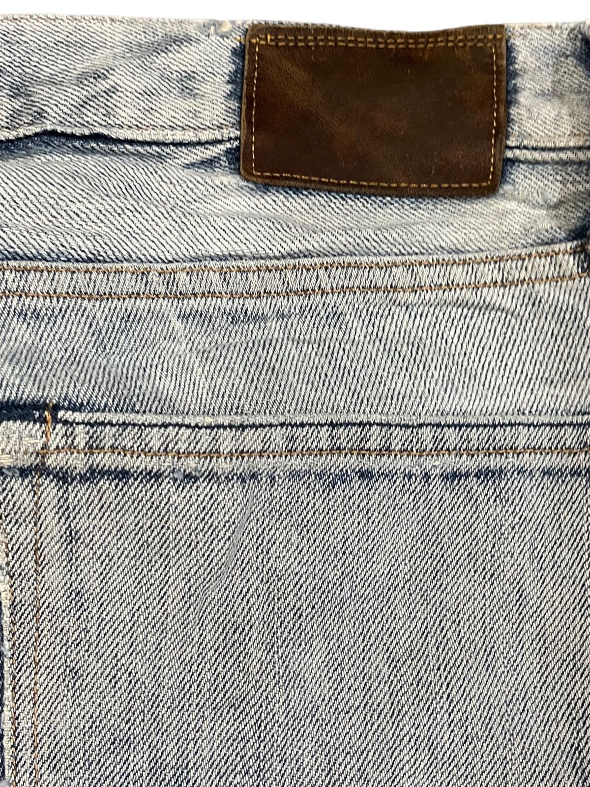 Japanese Brand × Who Decides War Vintage Back NumbeR Selvedge Japan Made Faded Denim Size US 32 / EU 48 - 7 Thumbnail