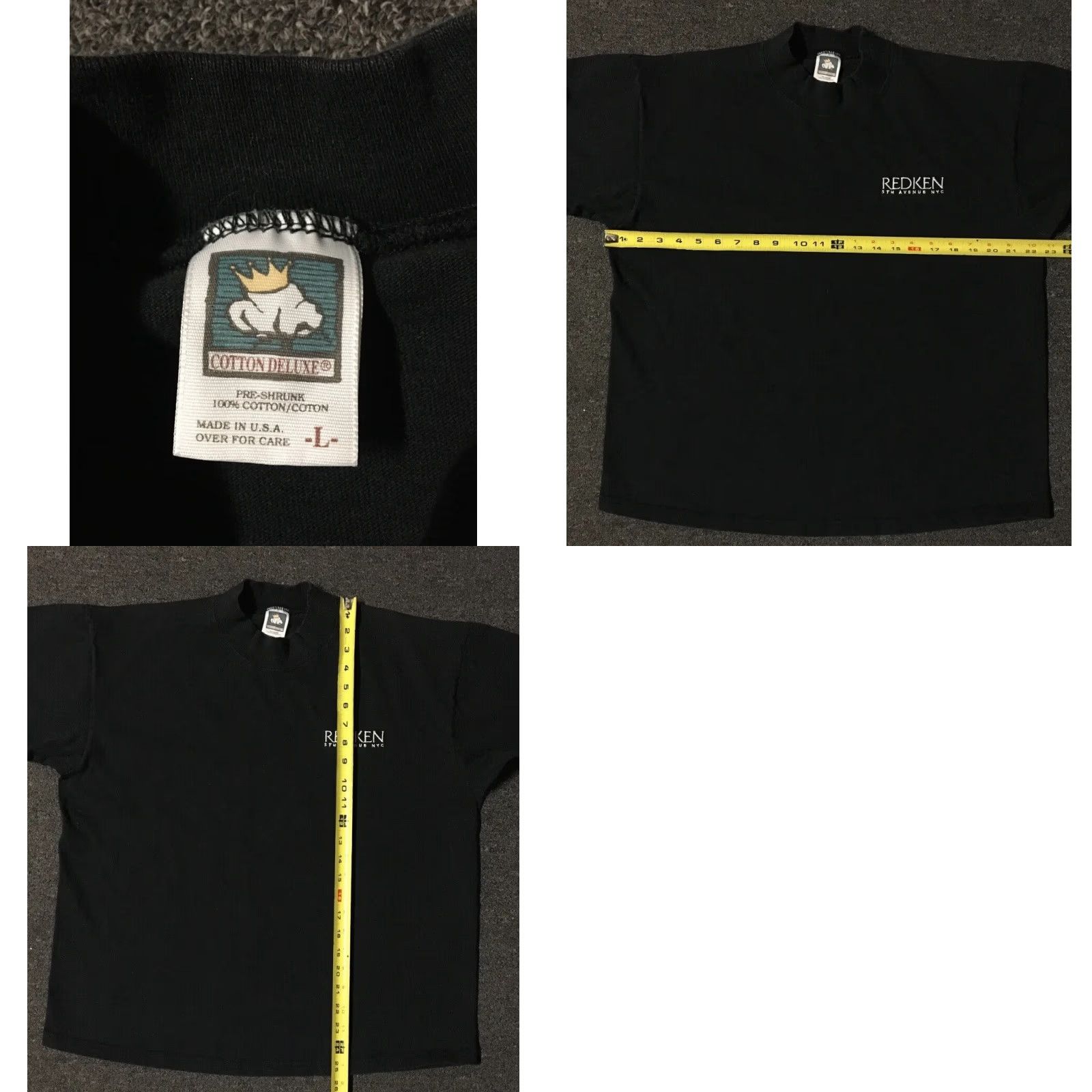 Vintage VINTAGE Redken 5th Ave NYC Mock Neck Shirt M USA Long Sleeve Black Grunge 90s Hair Promo Sports Tee Mens Size US M / EU 48-50 / 2 - 8 Thumbnail