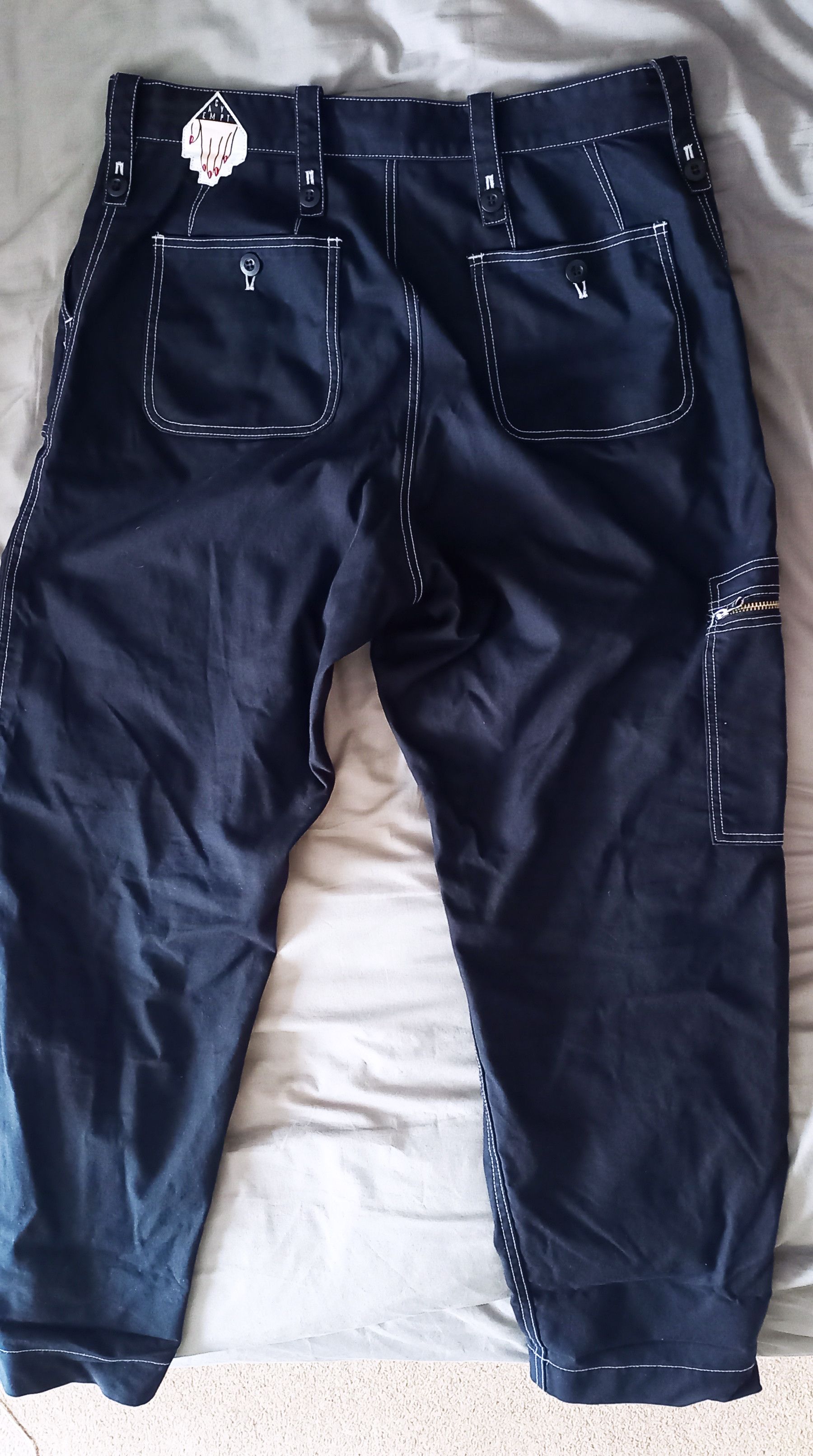 Cav Empt Cav Empt Yossarian Pants #5 Navy cargo Excellent condition Size US 33 - 2 Thumbnail