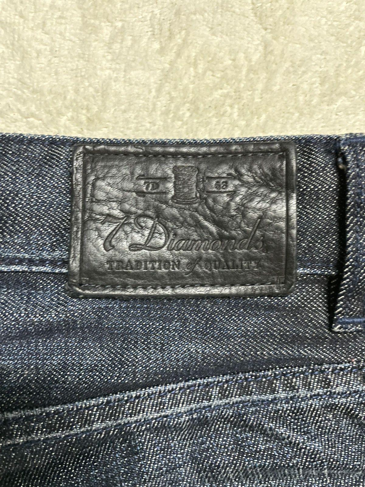 7Diamonds Vintage 7 Diamonds Mudwash Dark Jeans Size US 32 / EU 48 - 17 Thumbnail