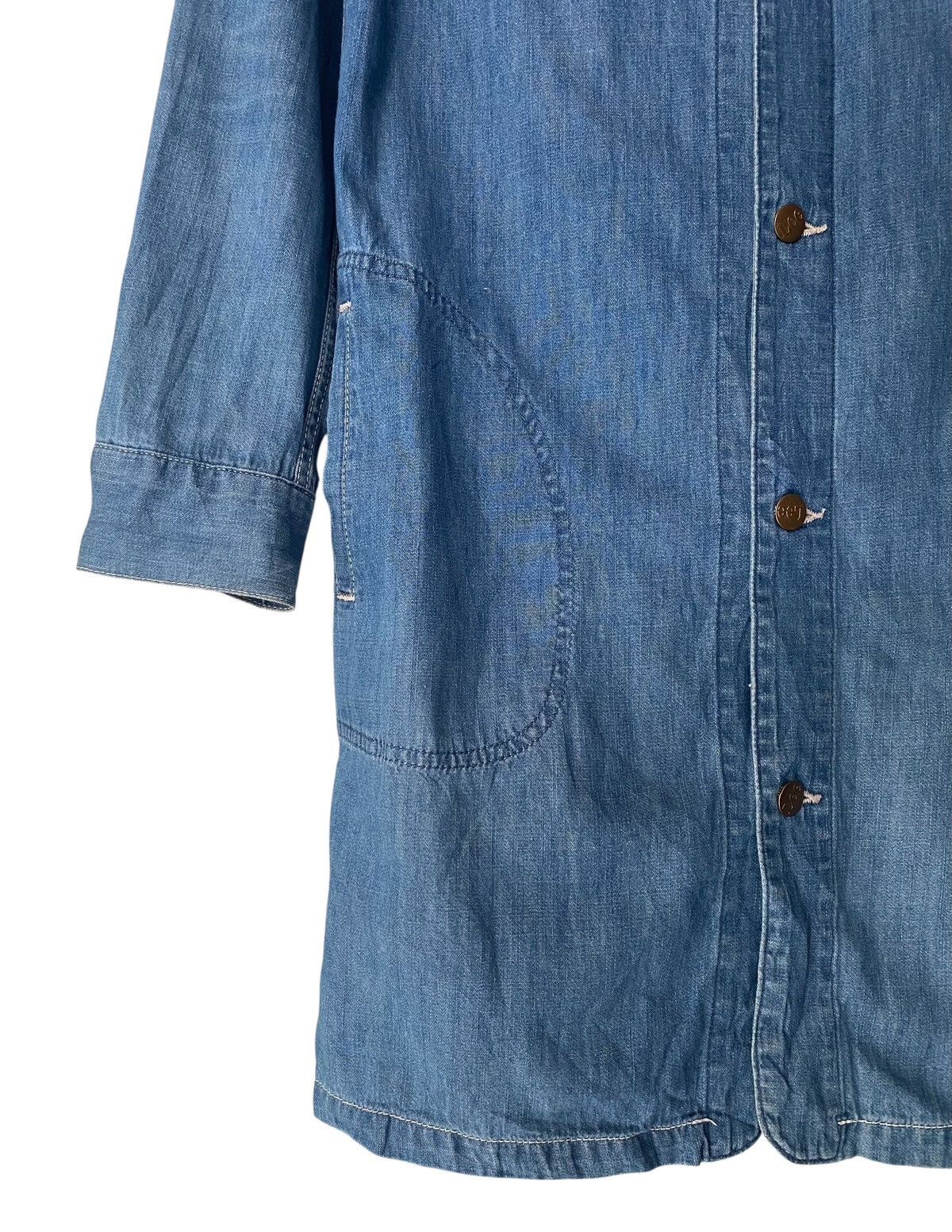 Lee LEE Union Made Sanforized Button denim Maxi Dress Size L / US 10 / IT 46 - 6 Thumbnail