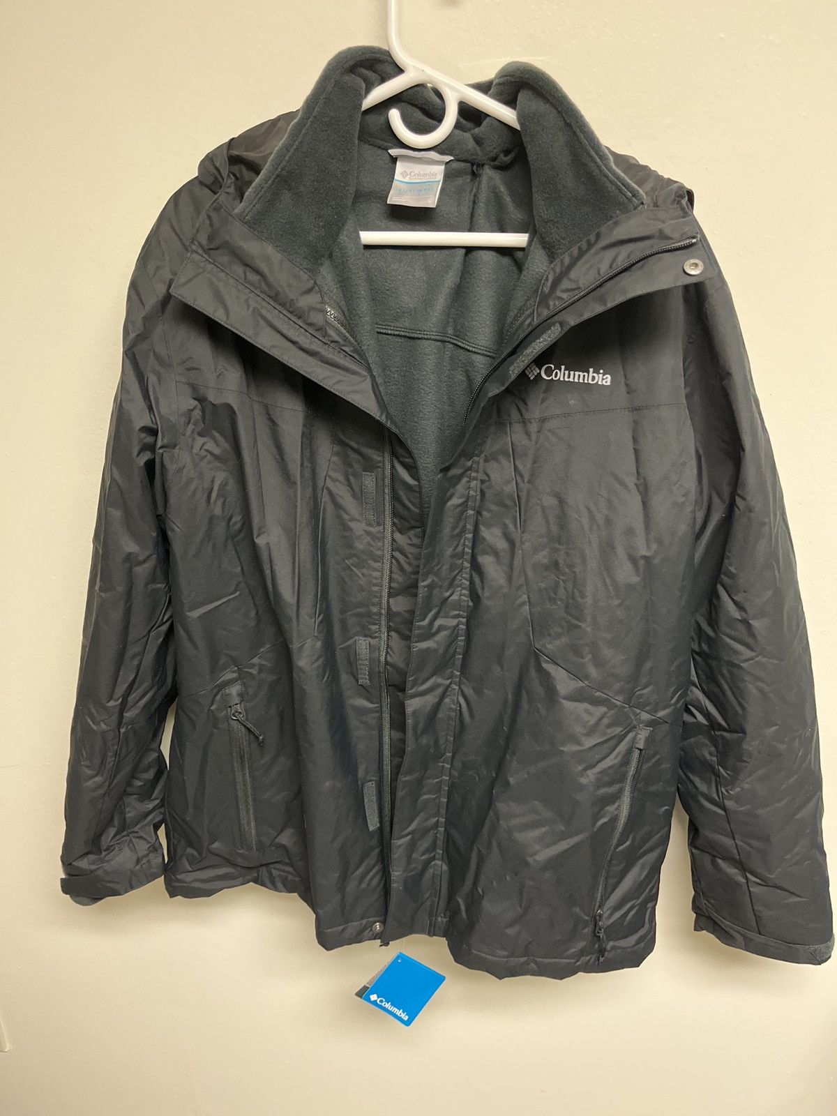 Columbia INTERCHANGE Mountain Jacket, Shell Jacket, Men's XL Nylon gray type Vintage Second Hand main image 1