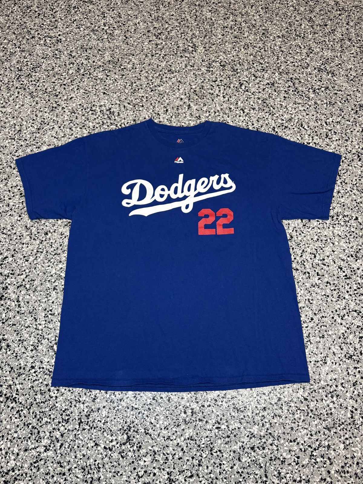 MLB Vintage Majestic L.A. Dodgers “KERSHAW #22” Shirt Sz XL 0636 Size US XL / EU 56 / 4 - 1 Thumbnail