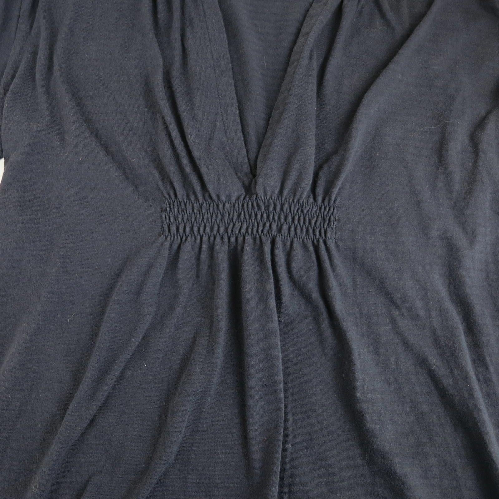 Other Ann Taylor LOFT Navy Blue Long Sleeve V-Neck Top Size S Size S / US 4 / IT 40 - 3 Thumbnail