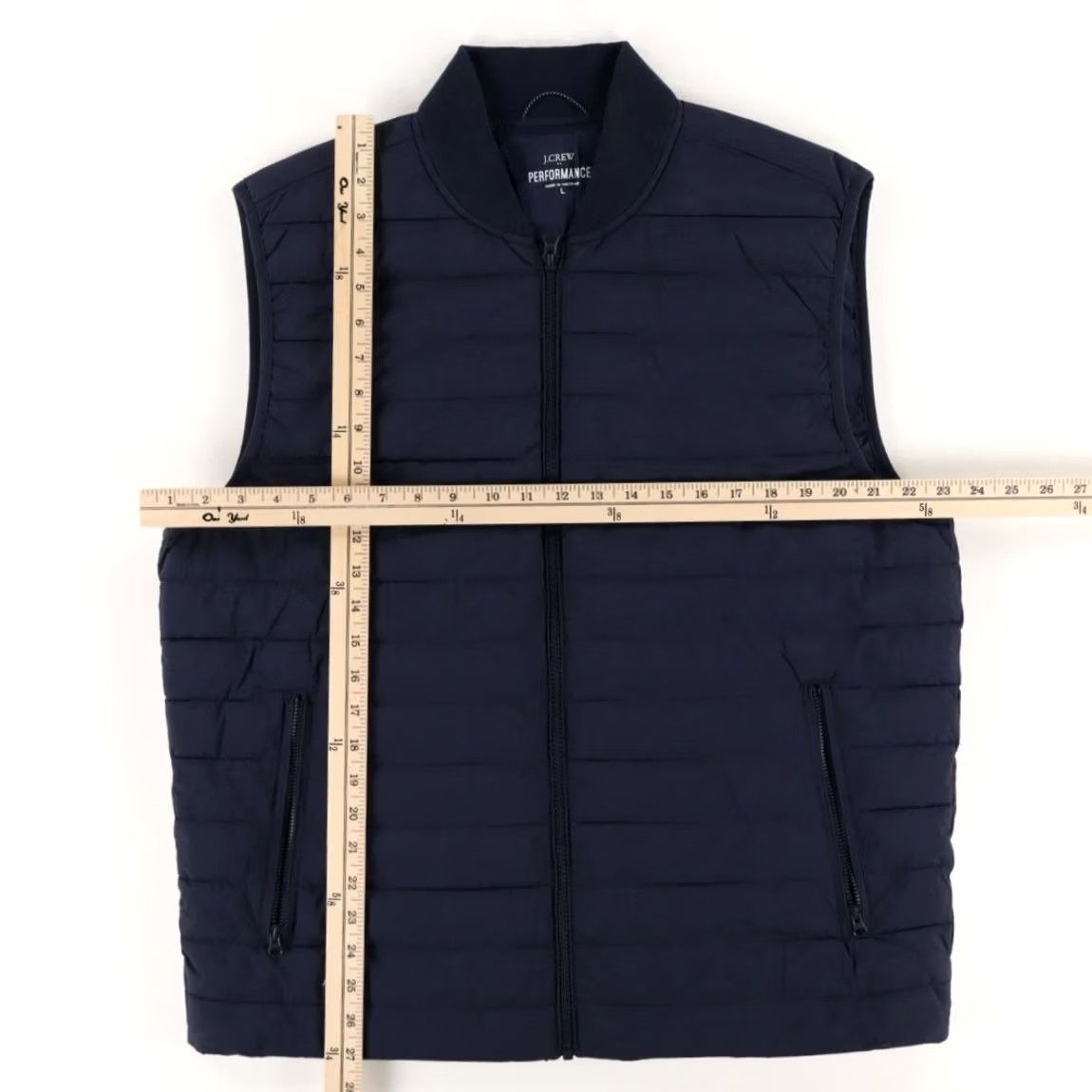 J.Crew J. Crew Performance Puffer Vest Jacket Navy Men's L Size US L / EU 52-54 / 3 - 3 Thumbnail