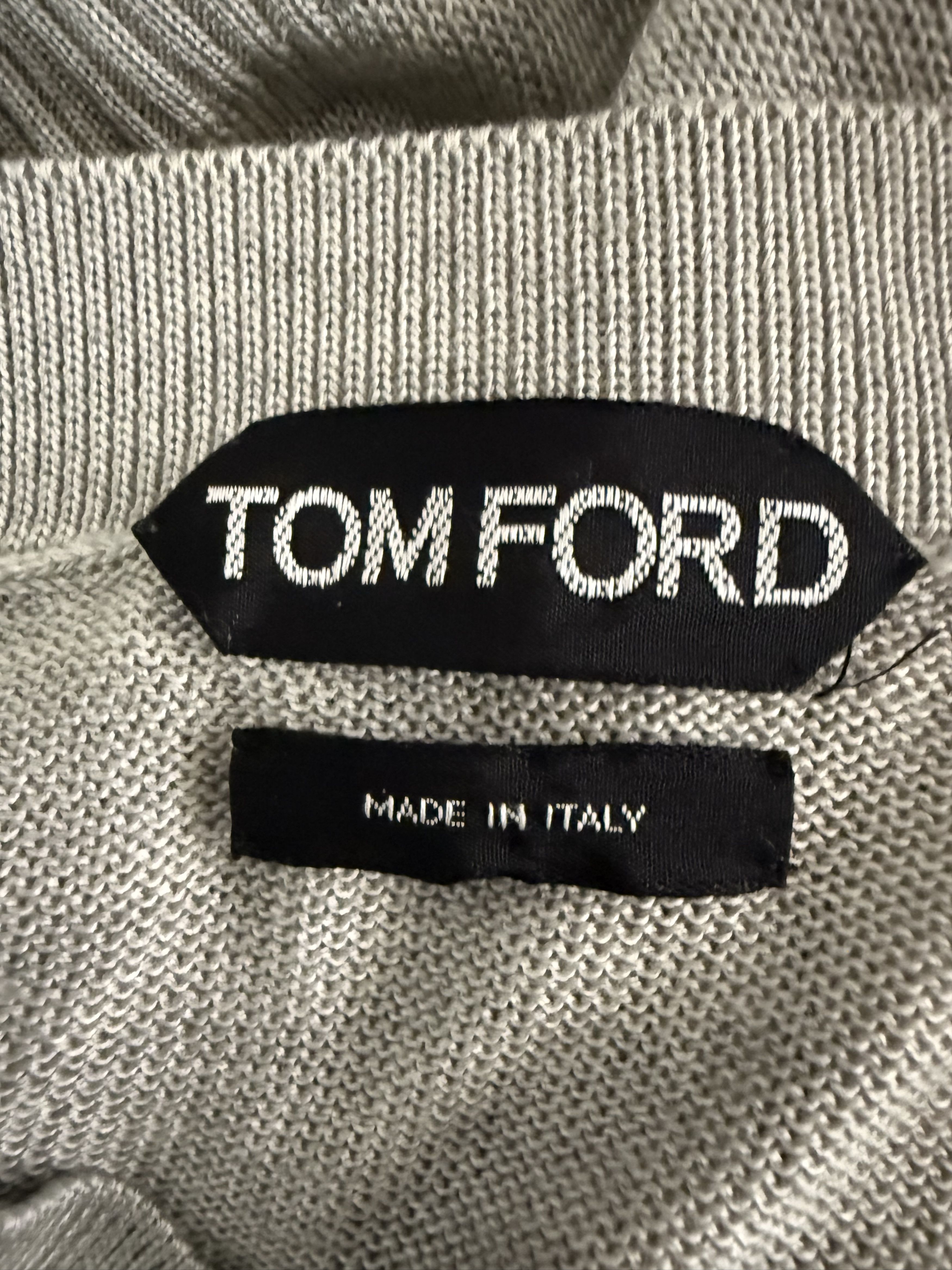 Tom Ford Pure Silk V-Neck Sweater Size US L / EU 52-54 / 3 - 9 Thumbnail