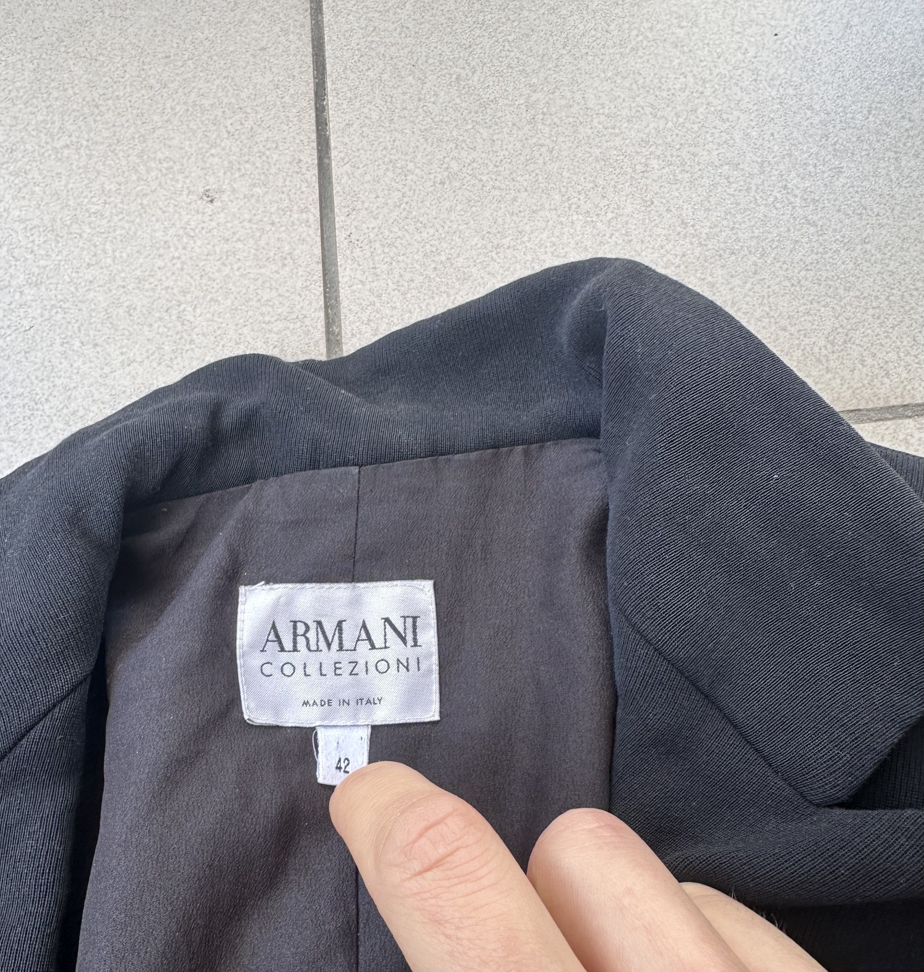 Armani Collezioni Vintage Armani Collezioni woolen blazer jacket Size L / US 10 / IT 46 - 5 Thumbnail