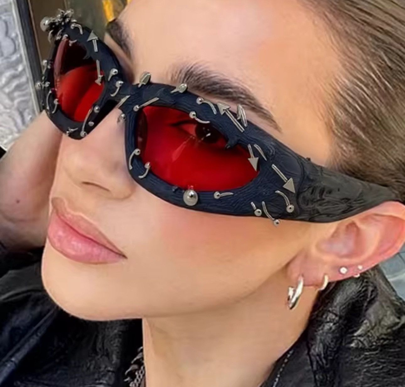 Other Retro Punk Gothic Sunglasses UV Protection Unisex Size ONE SIZE - 1 Thumbnail