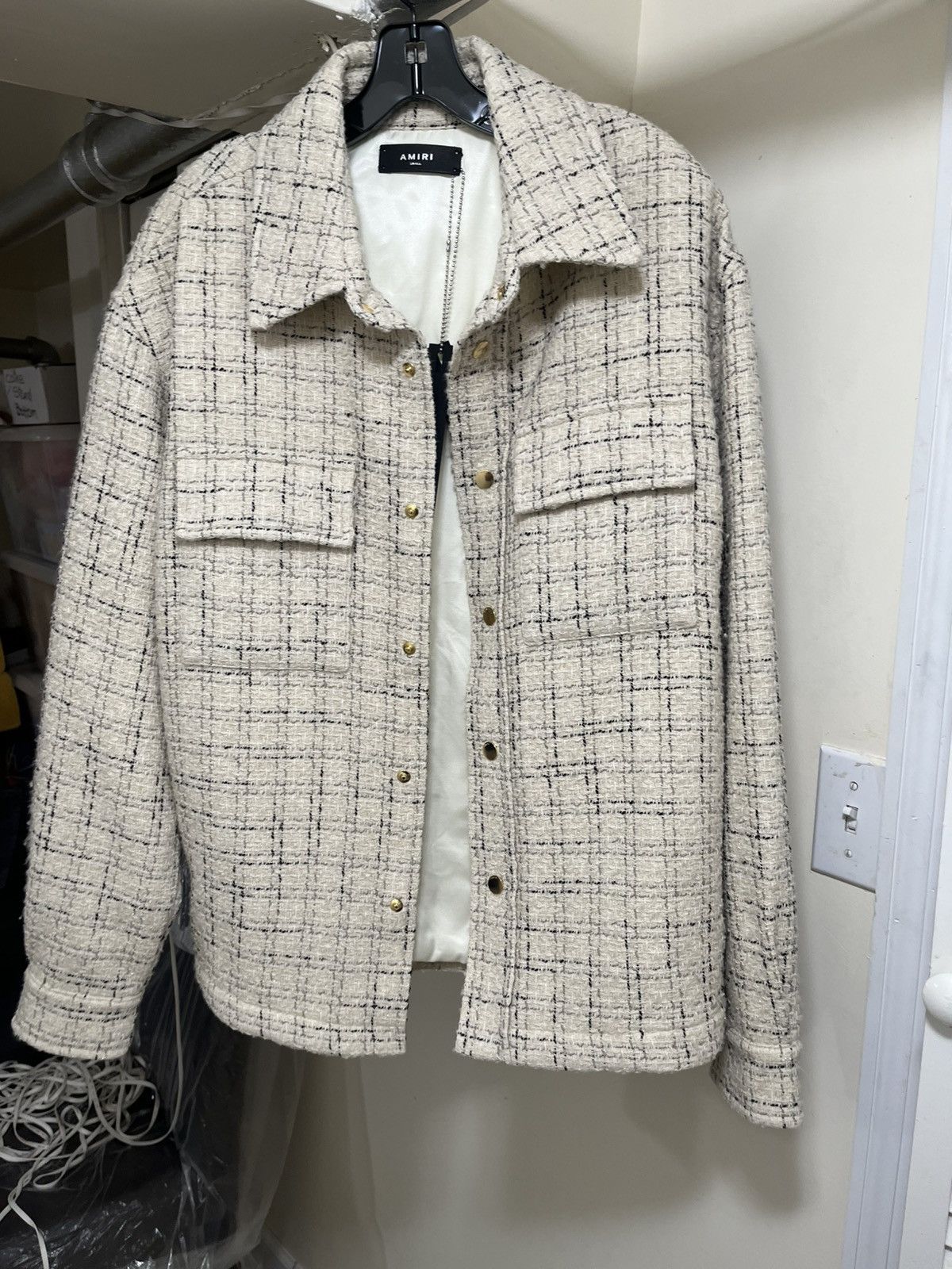Amiri Amiri Fleck Tweed Padded Overshirt Sz S Size US S / EU 44-46 / 1 - 14 Thumbnail