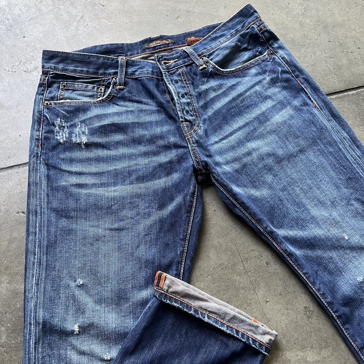 Ed Hardy × Vintage VTG ‘00s Y2K Christian Audigier Ed Hardy Skull Denim Jeans Size US 33 - 10 Thumbnail