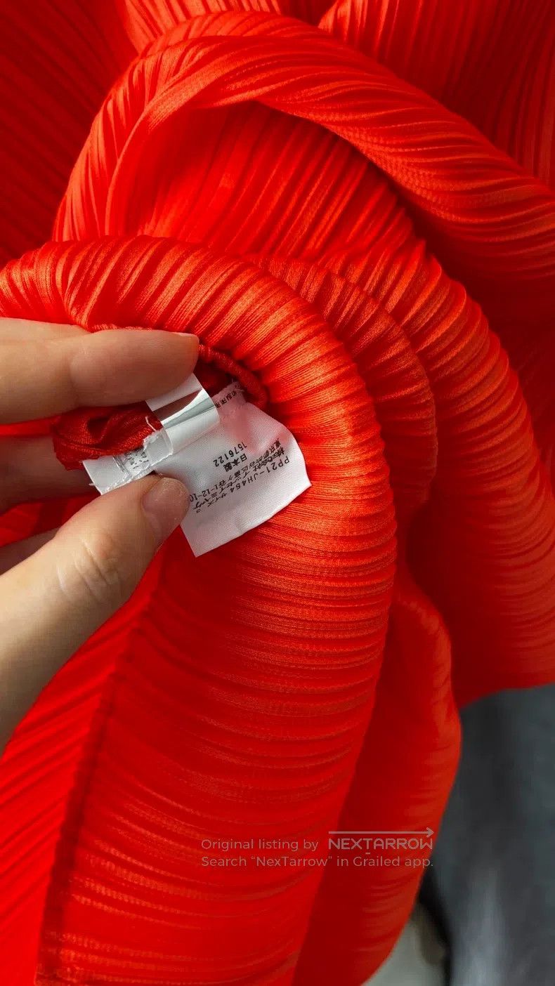 Issey Miyake Issey Miyake Red Dress Size L / US 10 / IT 46 - 6 Thumbnail