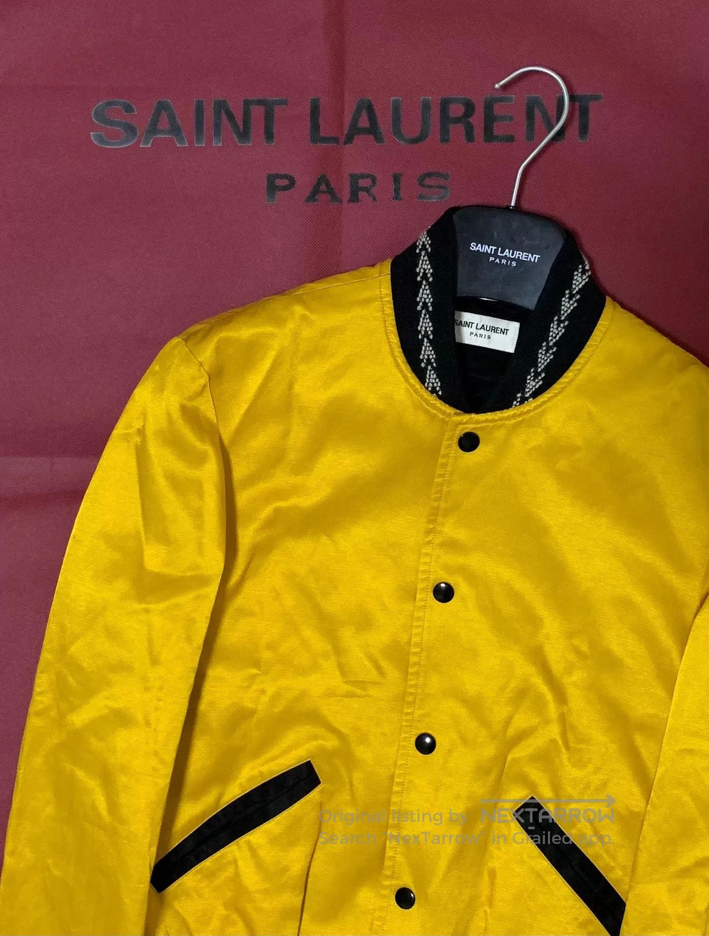 Saint Laurent Paris Saint Laurent Gold Woven Jacket 18SS. Size US S / EU 44-46 / 1 - 6 Thumbnail
