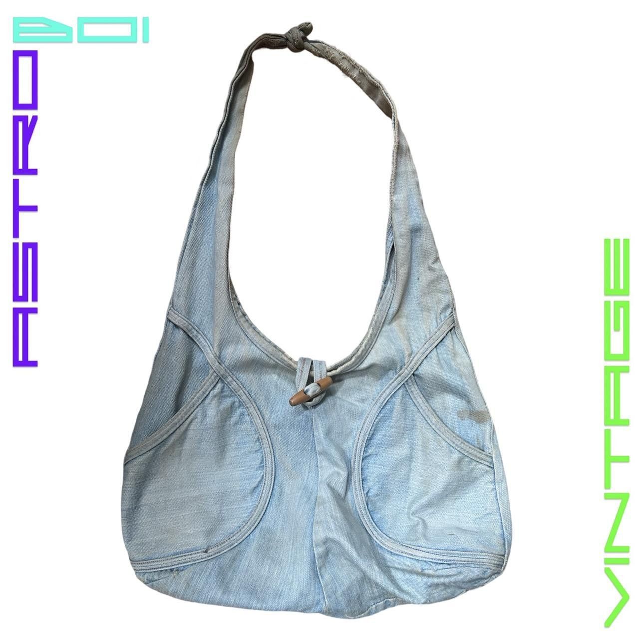 Other VINTAGE Y2K FADED BLUE DENIM CROSS BODY HOBO SHOULDER BAG Size ONE SIZE - 1 Thumbnail