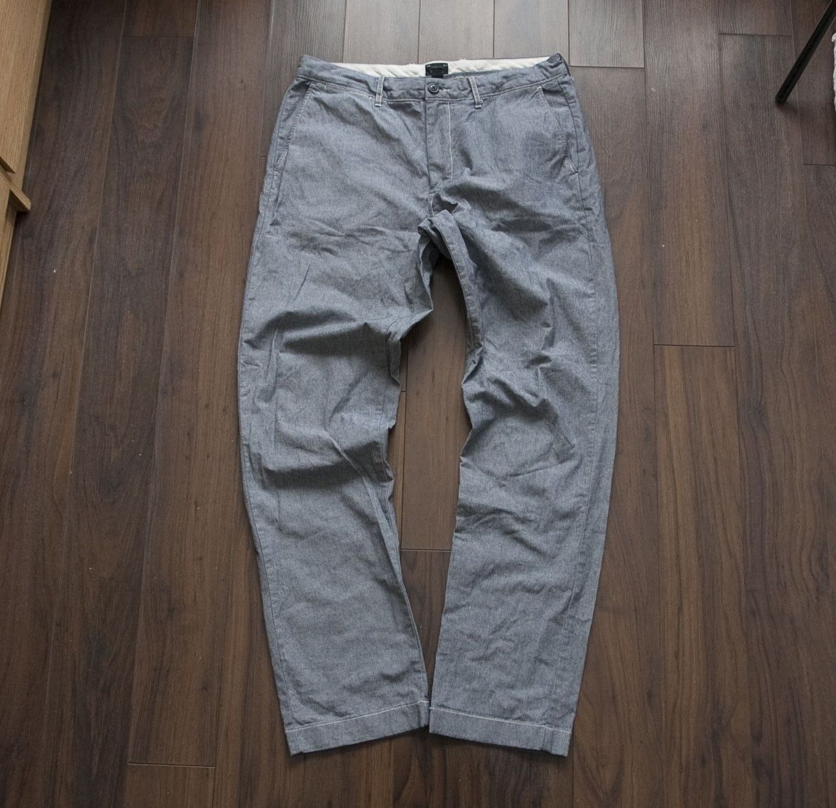 J.Crew J. Crew Pants 770 Straight Size 32x30.5 Stretch Gray/ Blue Size US 32 / EU 48 - 1 Thumbnail