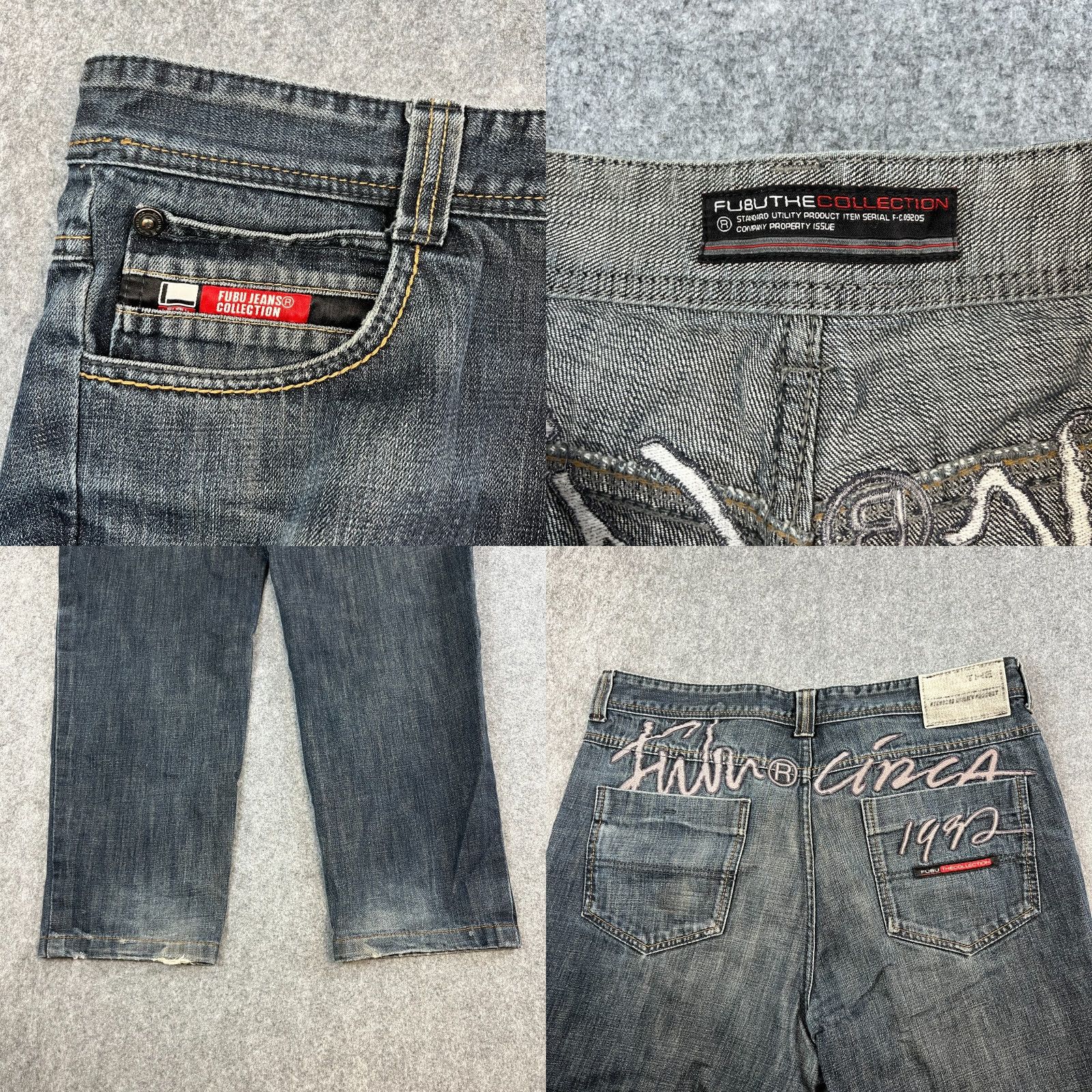 Fubu FUBU Jeans Regular Tapered 38 30 Dark Blue Denim 5-Pocket Hu Nike? Size US 38 / EU 54 - 8 Thumbnail