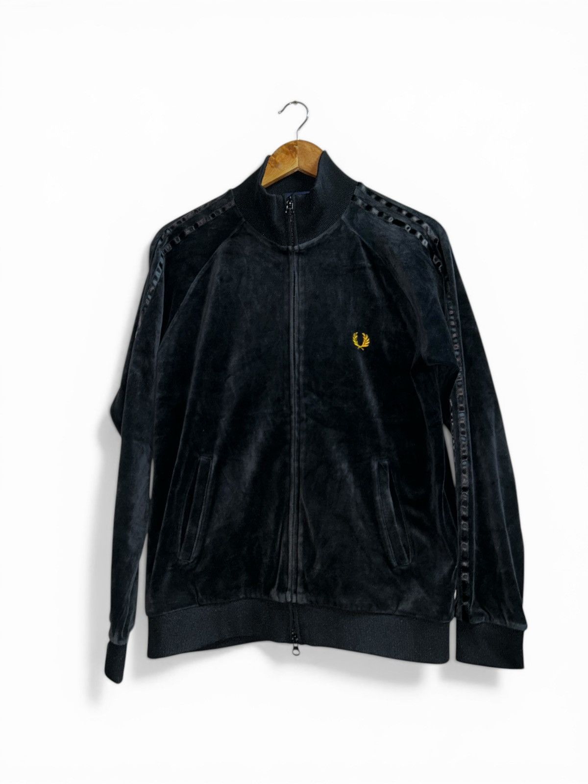 Fred Perry Archival Velour Taped Track Jacket Size US M / EU 48-50 / 2 - 2 Thumbnail