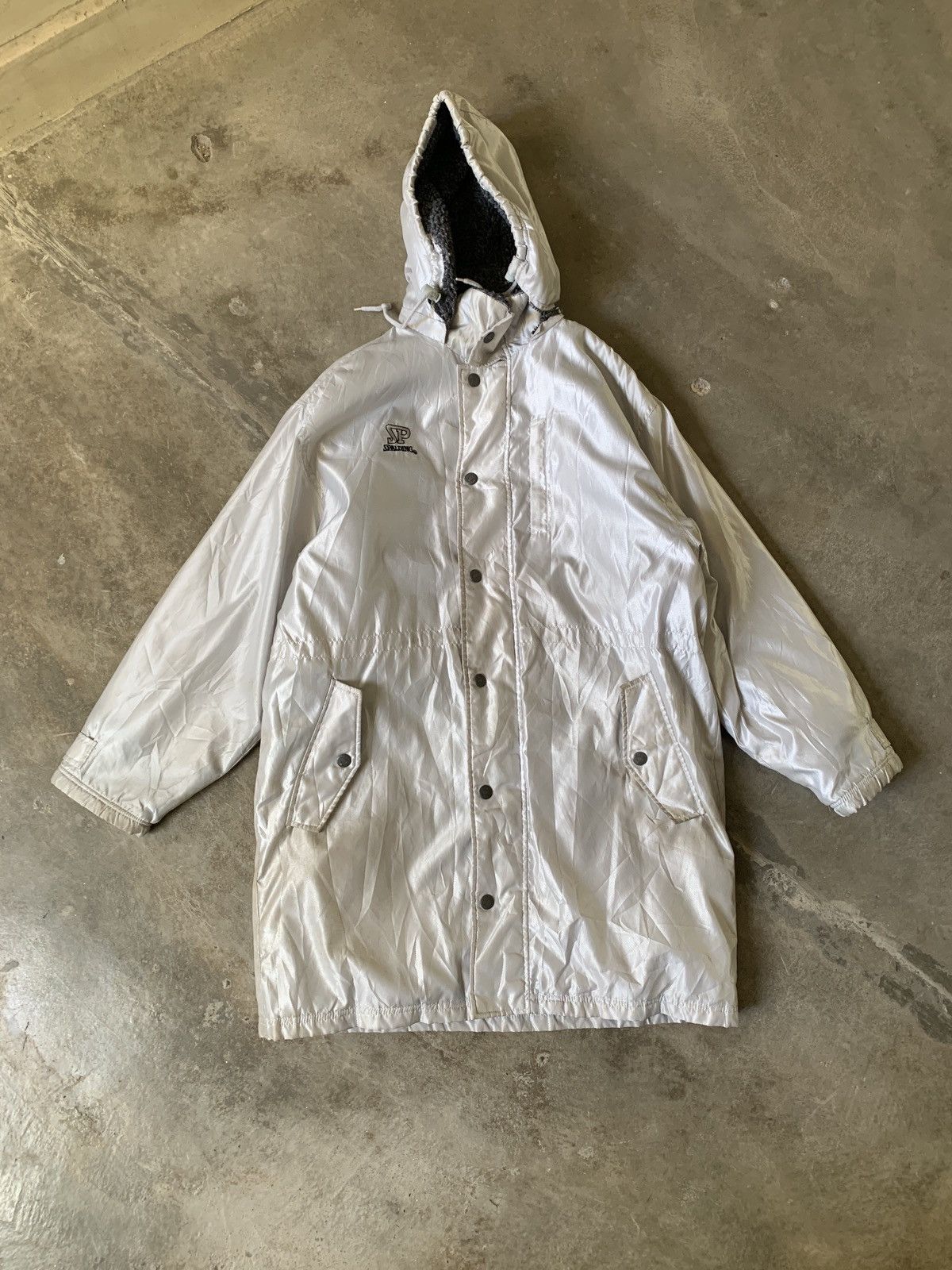 Spalding × Vintage Vintage Spalding Long Basketball Jacket Size US XL / EU 56 / 4 - 2 Thumbnail