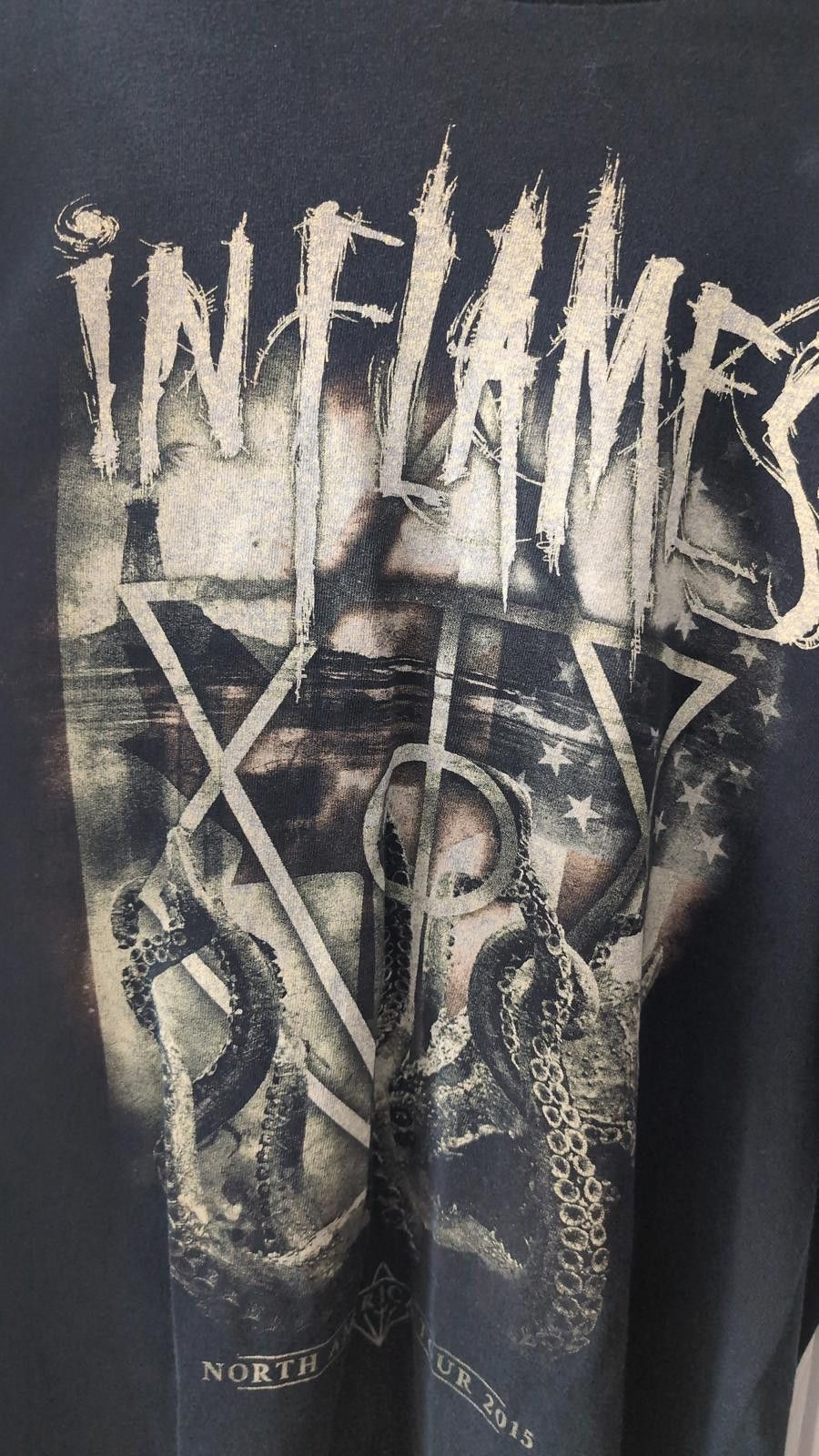 Gildan In Flames North America Tour 2015 T-Shirt Gildan Metal Large Size US L / EU 52-54 / 3 - 2 Thumbnail