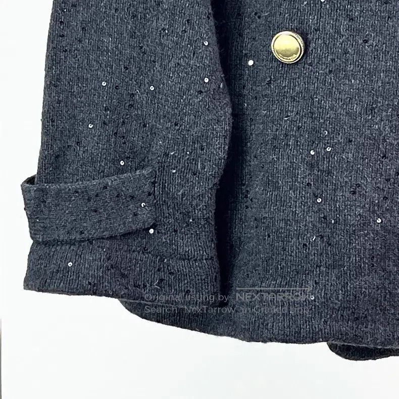 Brunello Cucinelli Brunello Cucinelli Greyish Black Cashmere Knitted Collar J Size M / US 6-8 / IT 42-44 - 4 Thumbnail