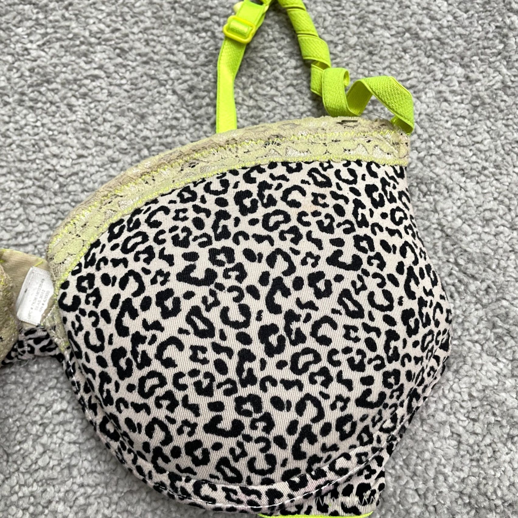Joe Boxer Joe Boxer Underwired Bra Womens 34B Multicolor Leopard Padded Adjustable Strap Size ONE SIZE - 4 Thumbnail