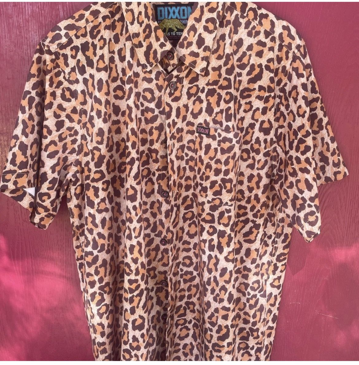 Dixxon × Made In Usa × Streetwear Dixxon leopard print button down 