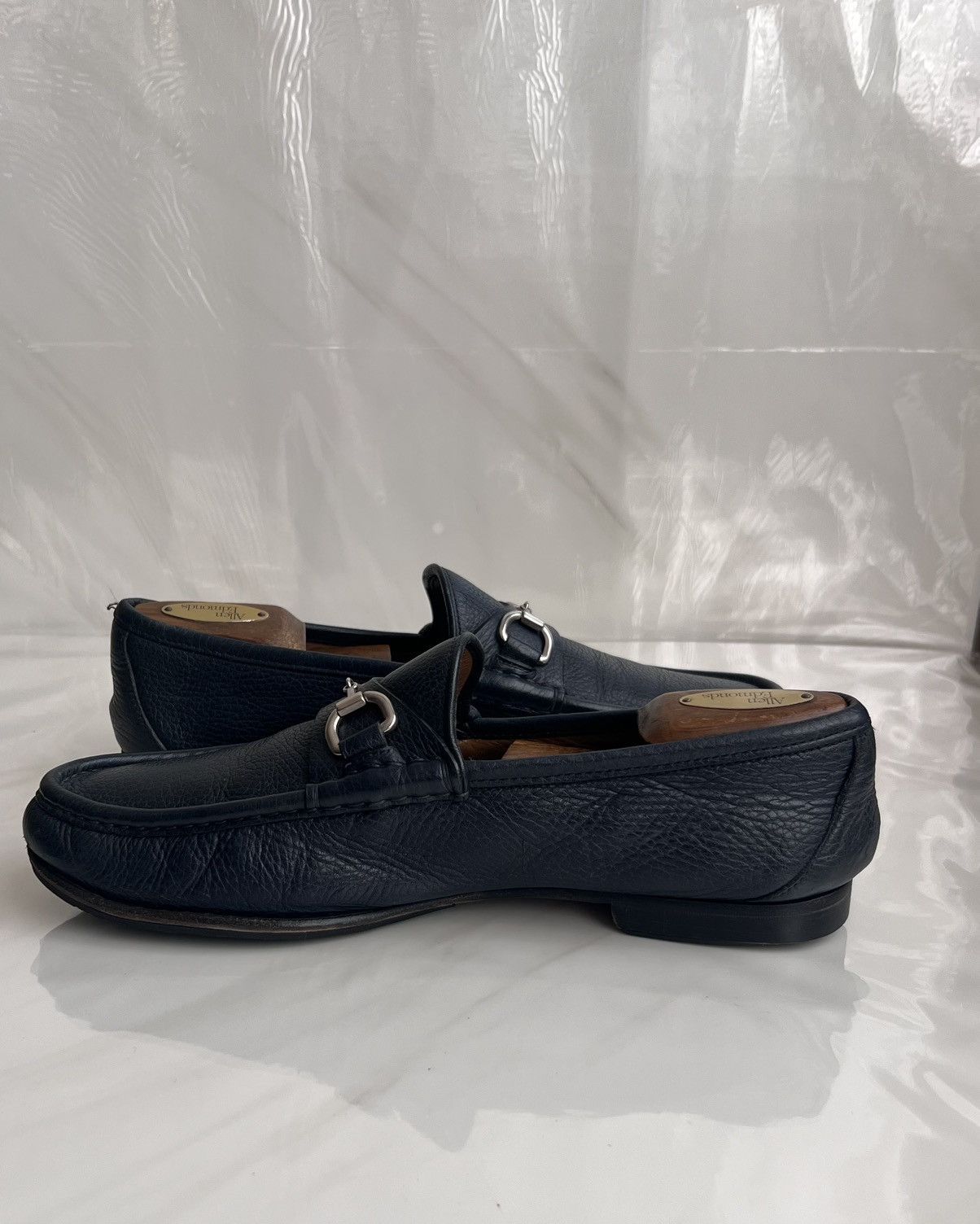 Gucci Gucci Men’s Horsebit Blue leather loafer Size US 8.5 / EU 41-42 - 7 Thumbnail