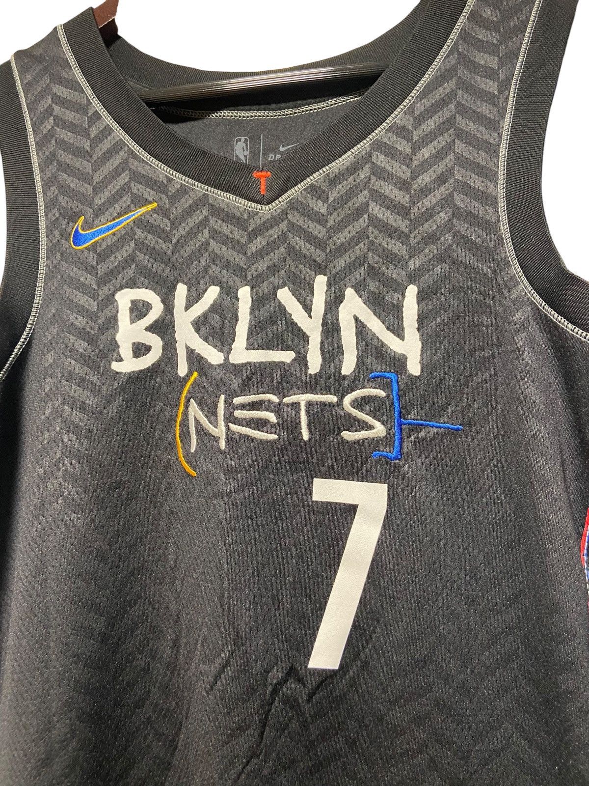 Jean-Michel Basquiat × Nike Nike Brooklyn Nets City Edition Basquiat Jersey Size S KD Size US S / EU 44-46 / 1 - 2 Thumbnail