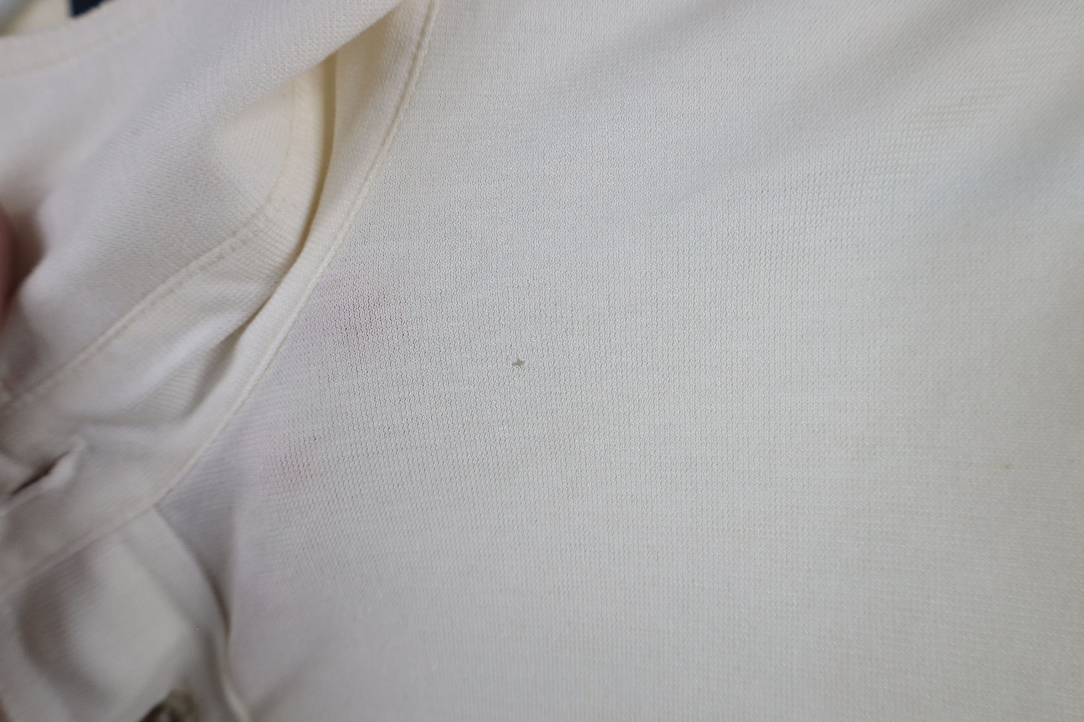 Vintage Vintage 90s Streetwear Collared Pocket Polo Shirt Cream Size US XL / EU 56 / 4 - 4 Thumbnail