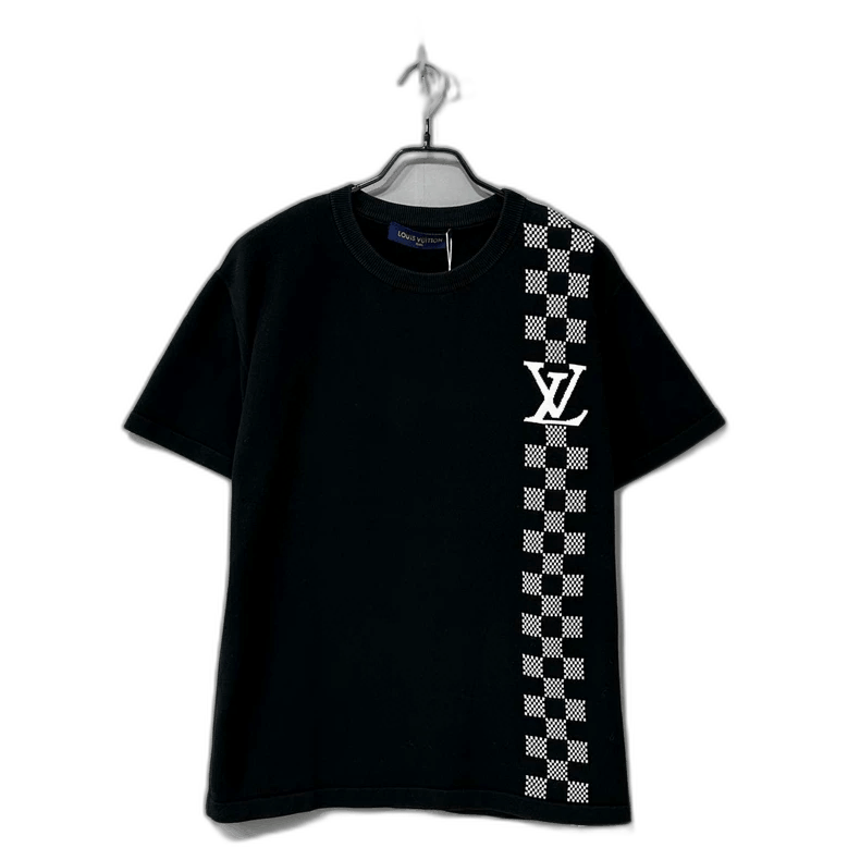 Louis Vuitton Louis Vuitton Checker Logo Knit Short Sleeve Tee Size M / US 6-8 / IT 42-44 - 1 Thumbnail