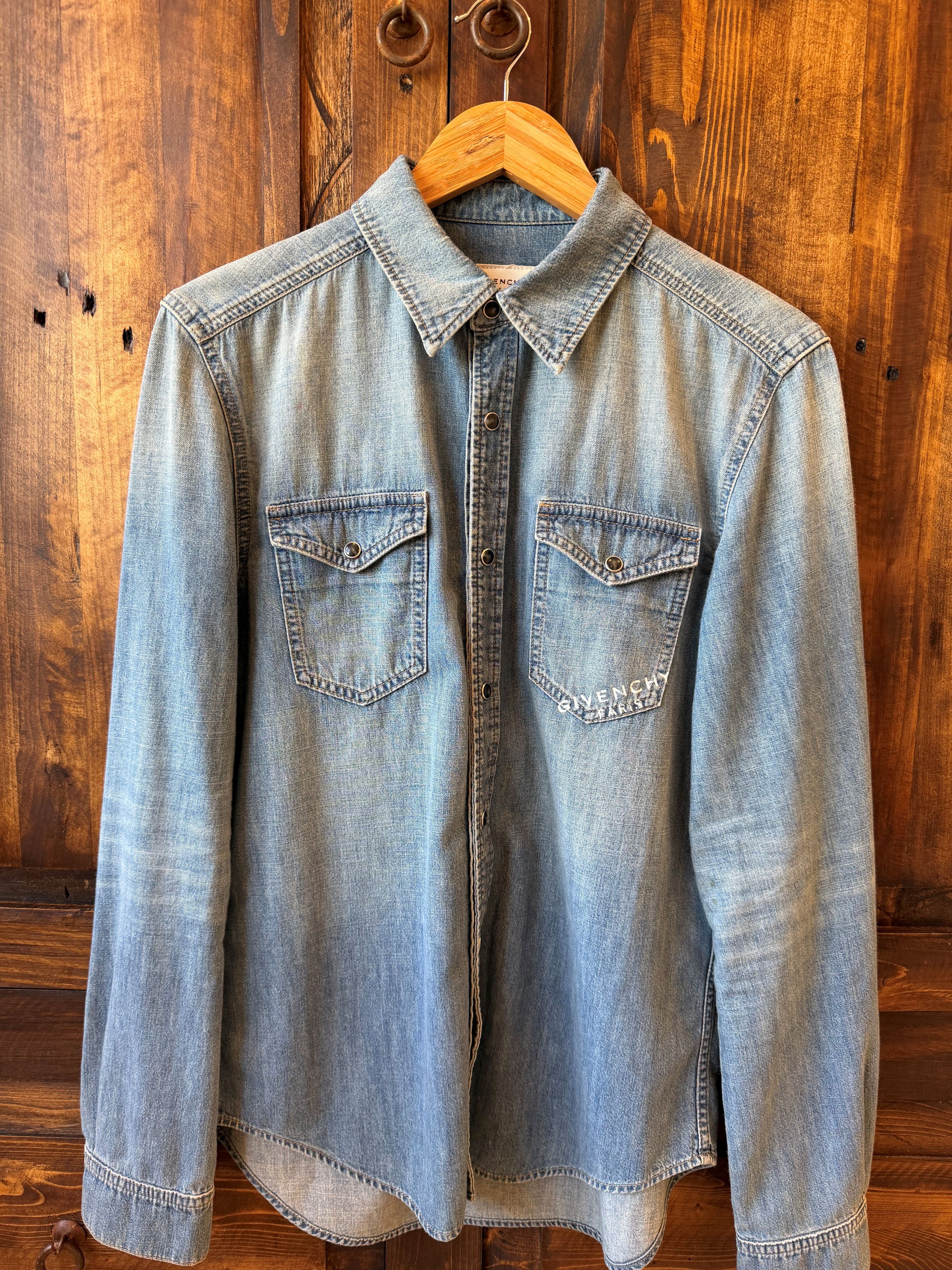 Givenchy Givenchy Denim Shirt (color: Medium Blue) Size US S / EU 44-46 / 1 - 2 Thumbnail