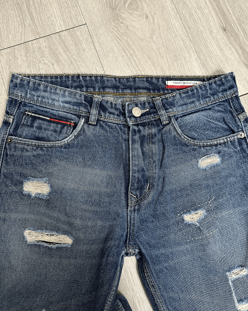 Tommy Hilfiger Vintage Y2K Tommy Hilfiger Distressed Denim Jeans Size 32x30 Size US 32 / EU 48 - 5 Thumbnail