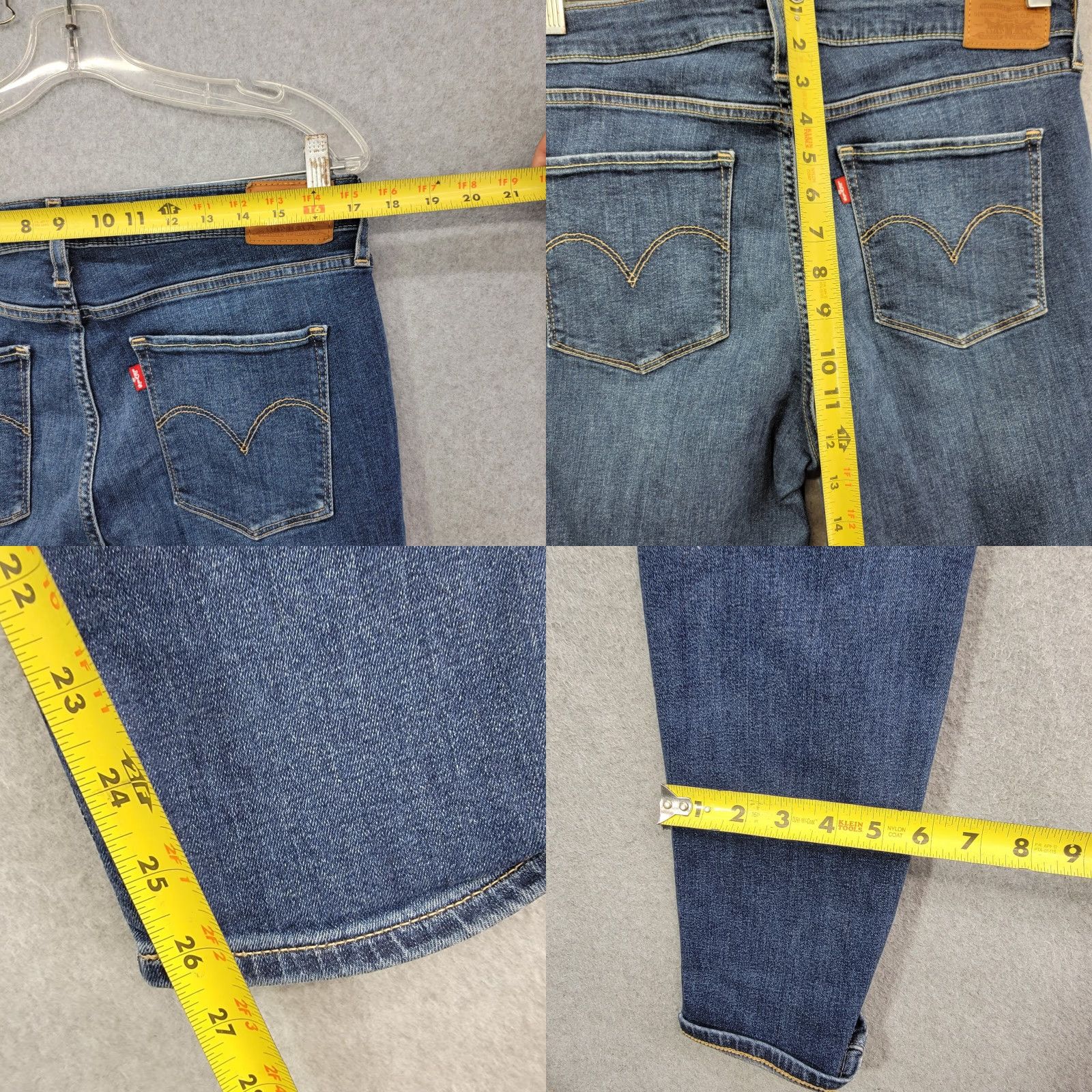 Levi's Levi's Jeans 33x30 721 High Rise Skinny Ripped Knee Womens Pants Blue Slimming Distressed XS? (excluded) Size 24" / US 00 / IT 34 - 8 Thumbnail