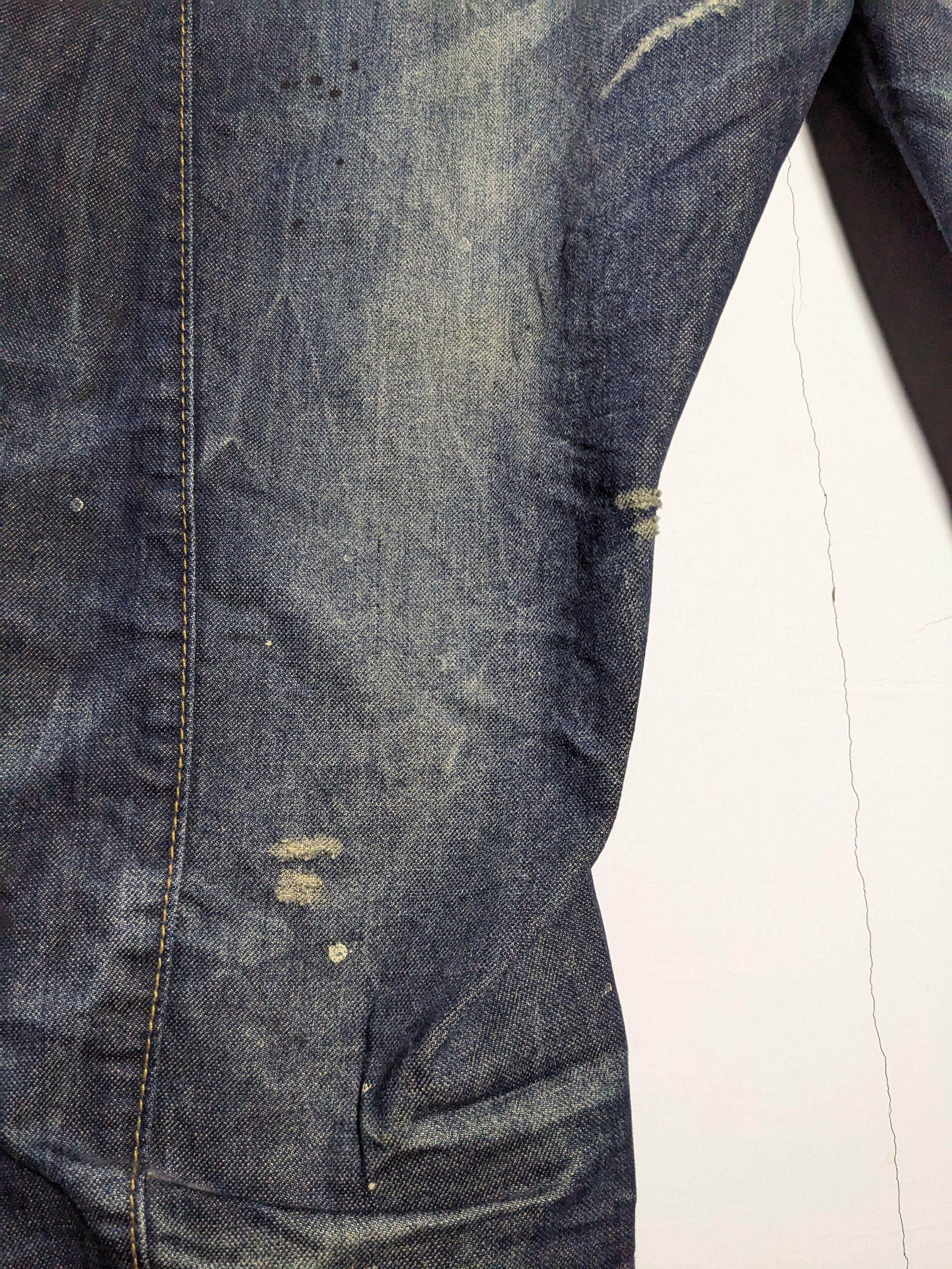 Japanese Brand Joneaa Double Waisted Distressed Twisted Denim Jeans Size US 32 / EU 48 - 12 Thumbnail