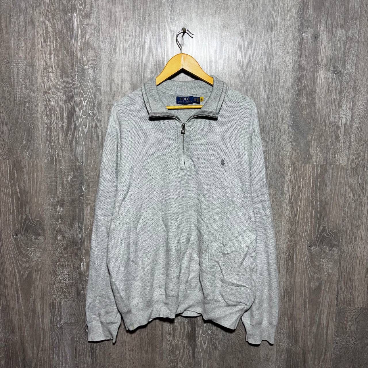 Polo Ralph Lauren Polo Ralph Lauren 1/4 zip Grey Sweatshirt Mens size XXL Size US XXL / EU 58 / 5 - 1 Thumbnail