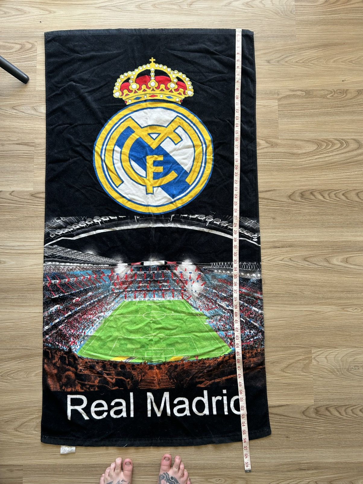 Chelsea Soccer Vintage Real Madrid Soccer Large Towel Size ONE SIZE - 1 Thumbnail