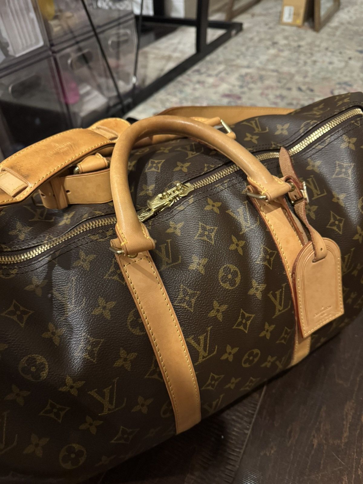 Louis Vuitton Louis Vuitton Keepall 50 Bandouliere Duffle Brown Size ONE SIZE - 6 Thumbnail