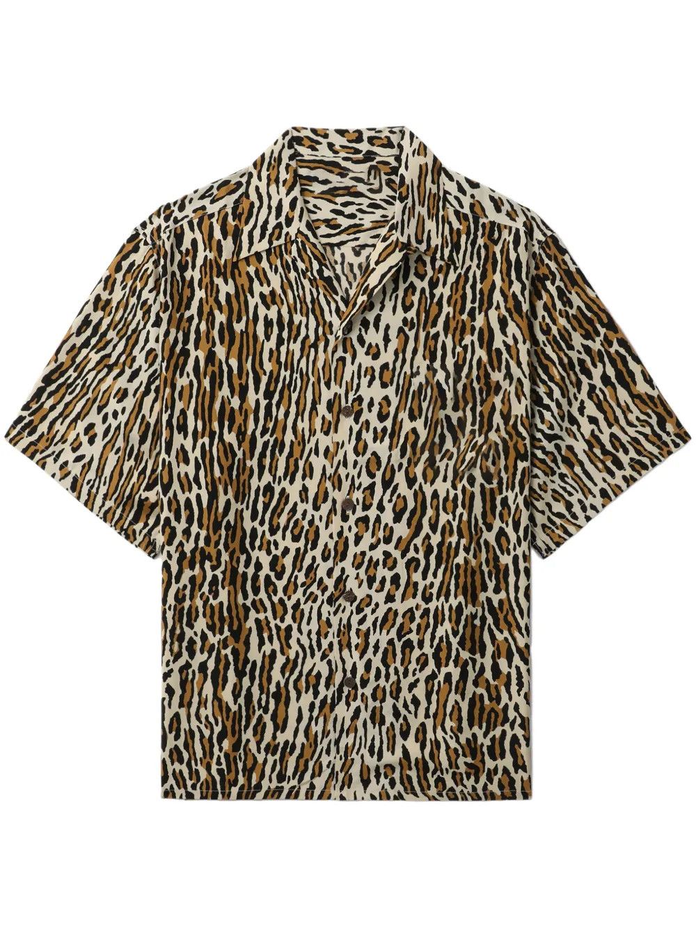 Other Men’s Brown Leopard Print Hawaiian Short Sleeve Shirt Size US L / EU 52-54 / 3 - 1 Thumbnail