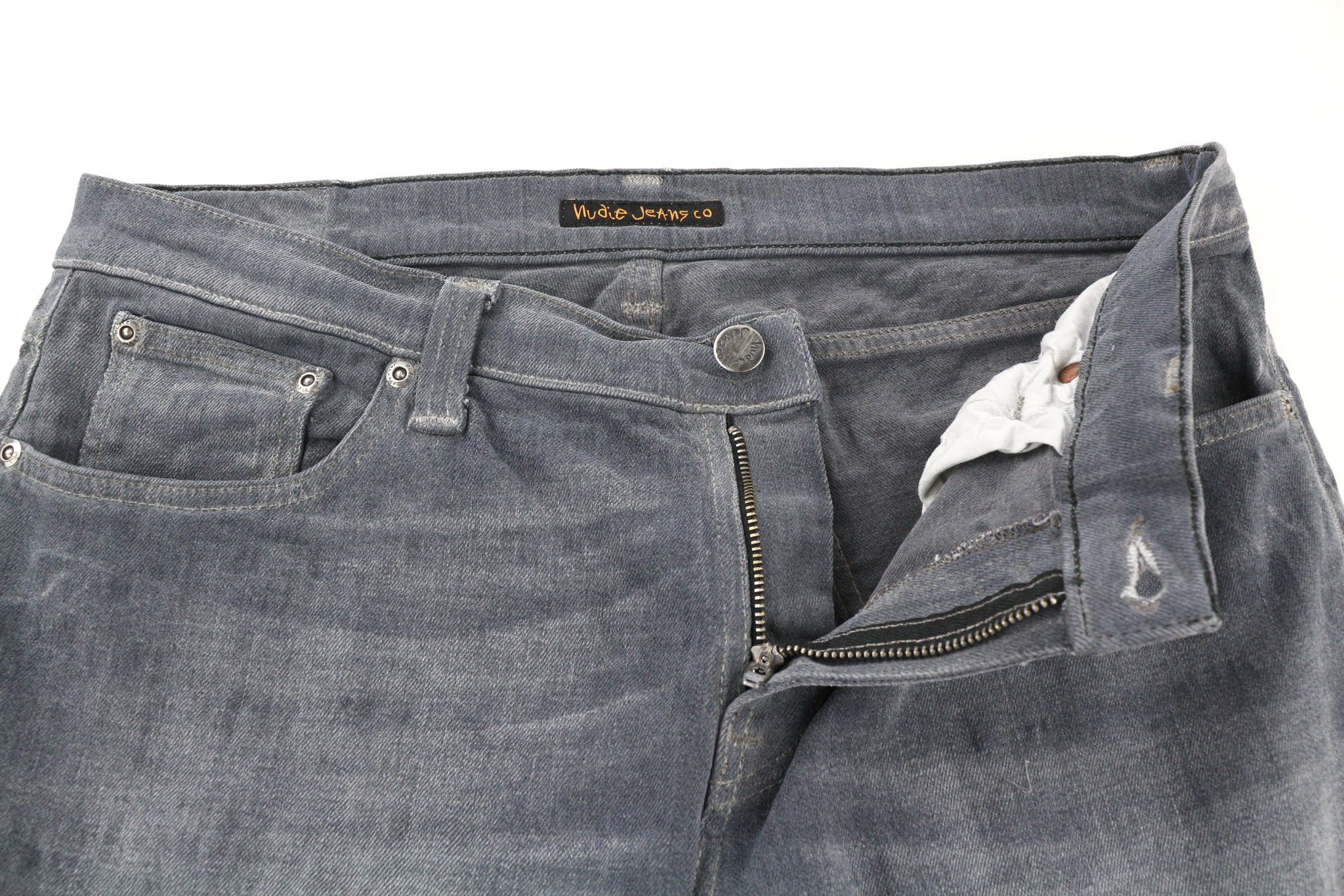 Nudie Jeans TIGHT LONG JOHN W33/L34 Organic Charcoal Zip Fit 80706 Size US 33 - 4 Thumbnail
