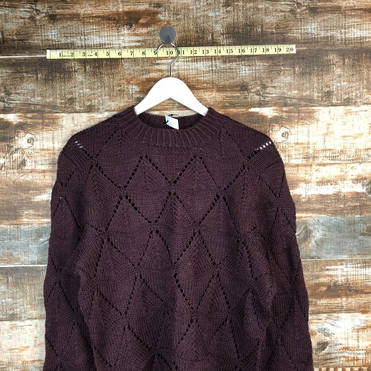 Homespun Knitwear Japanese Brand Dark Purple Knitwear #A1708 Size US M / EU 48-50 / 2 - 2 Thumbnail