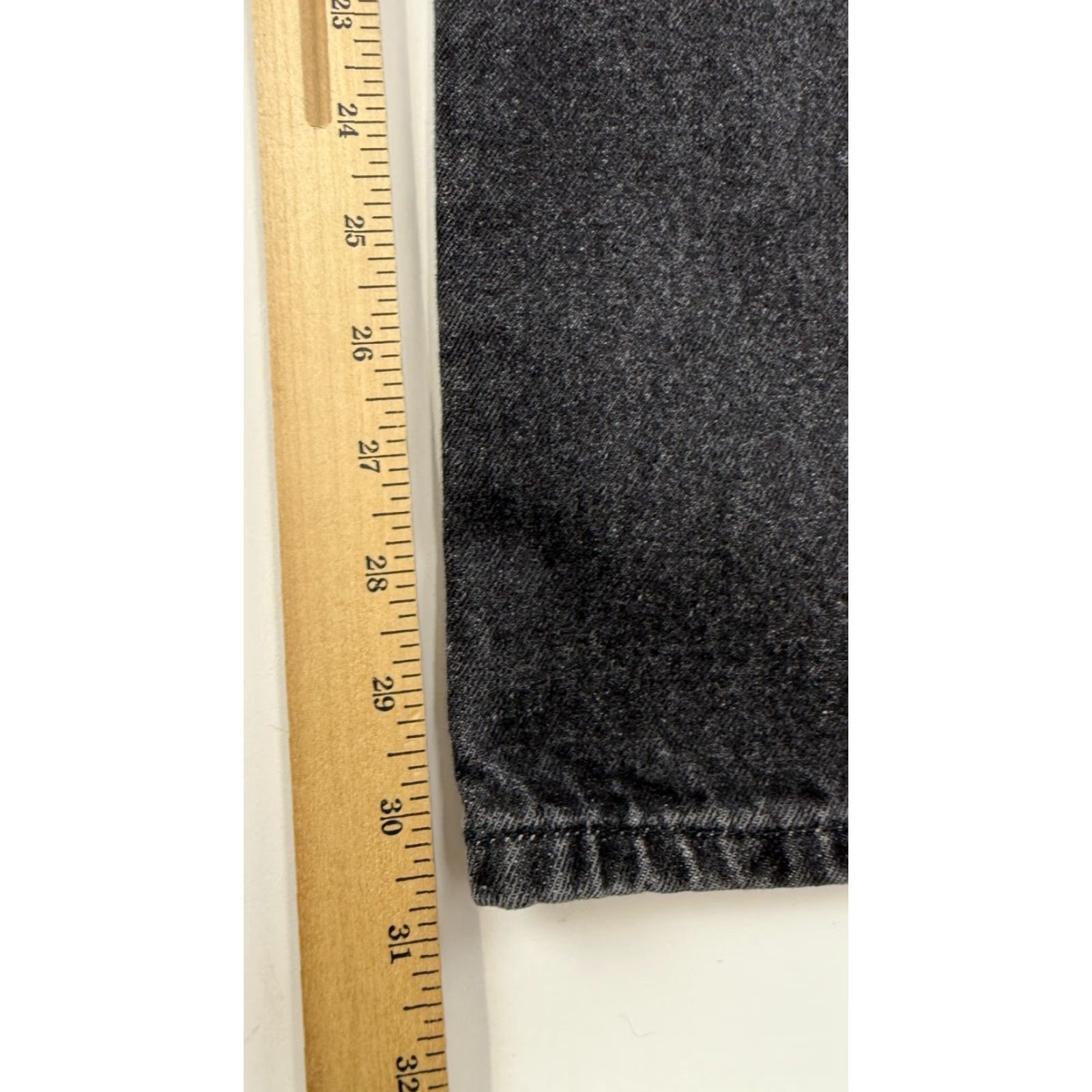Evan Picone Evan Picone Jeans Womens 10 Black Stretch Casual Straight Leg Hipster Loose Fit Denim 5-Pocket Regular Rise Mid Size 32" / US 10 / IT 46 - 5 Thumbnail