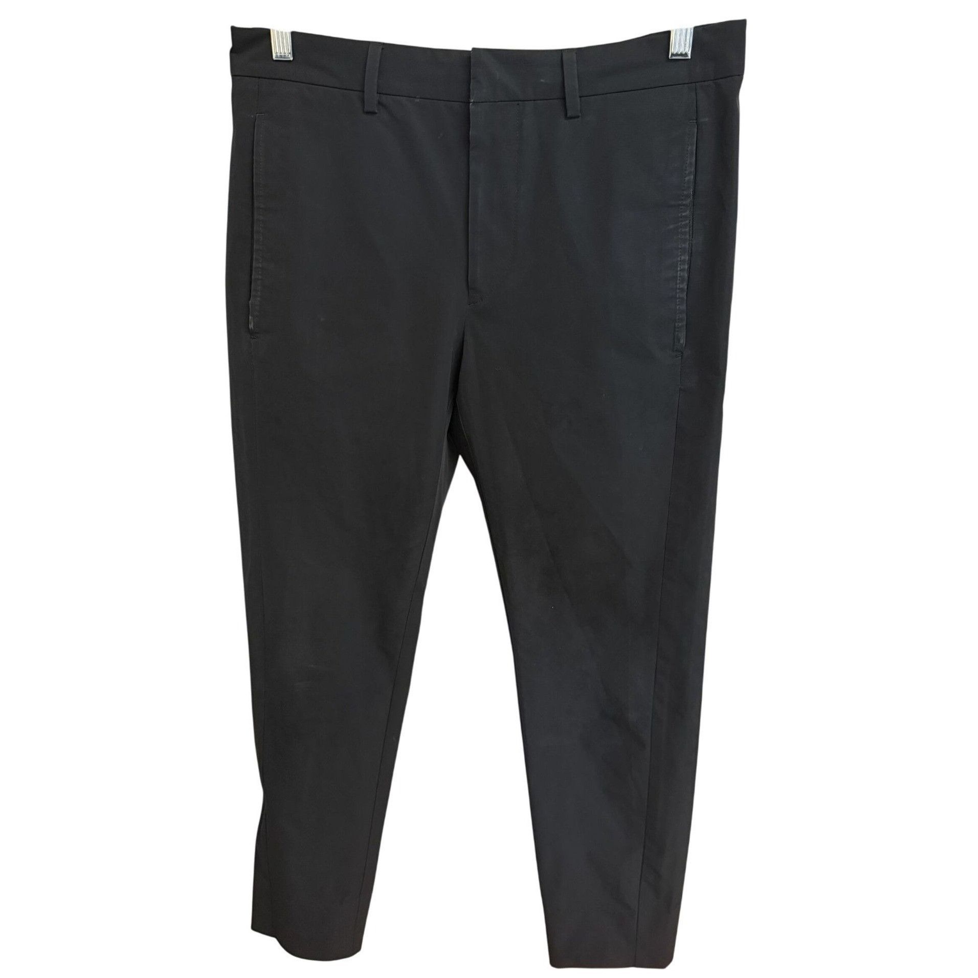 Prada Prada Mens Black Slim Fit Trousers Size 46 Made In Italy Size US 30 / EU 46 - 1 Thumbnail